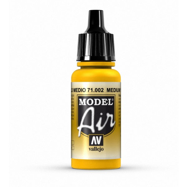 Vallejo - Model Air - Medium Yellow 17 ml