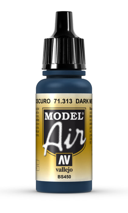 Vallejo - Model Air - Dark Mediterranean Blue 17 ml