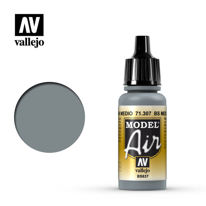 Vallejo - Model Air - BS Medium Sea Grey 17 ml