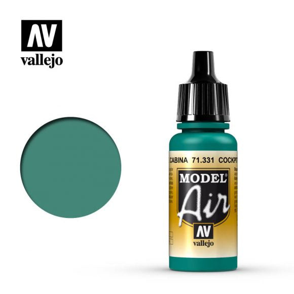 Vallejo - Model Air - Cockpit Emerald Green Faded 17ml Acrylic Paint