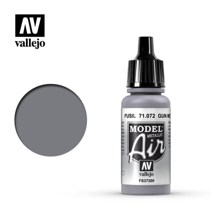 Vallejo - Model Air - Gun Metal 17 ml — WarGamers Hub