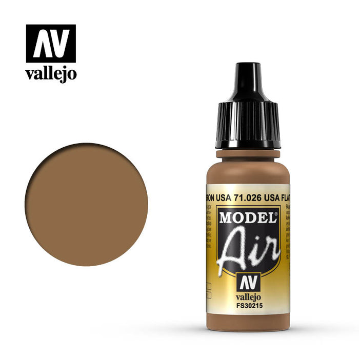 Vallejo - Model Air - USA Flat Brown 17 ml